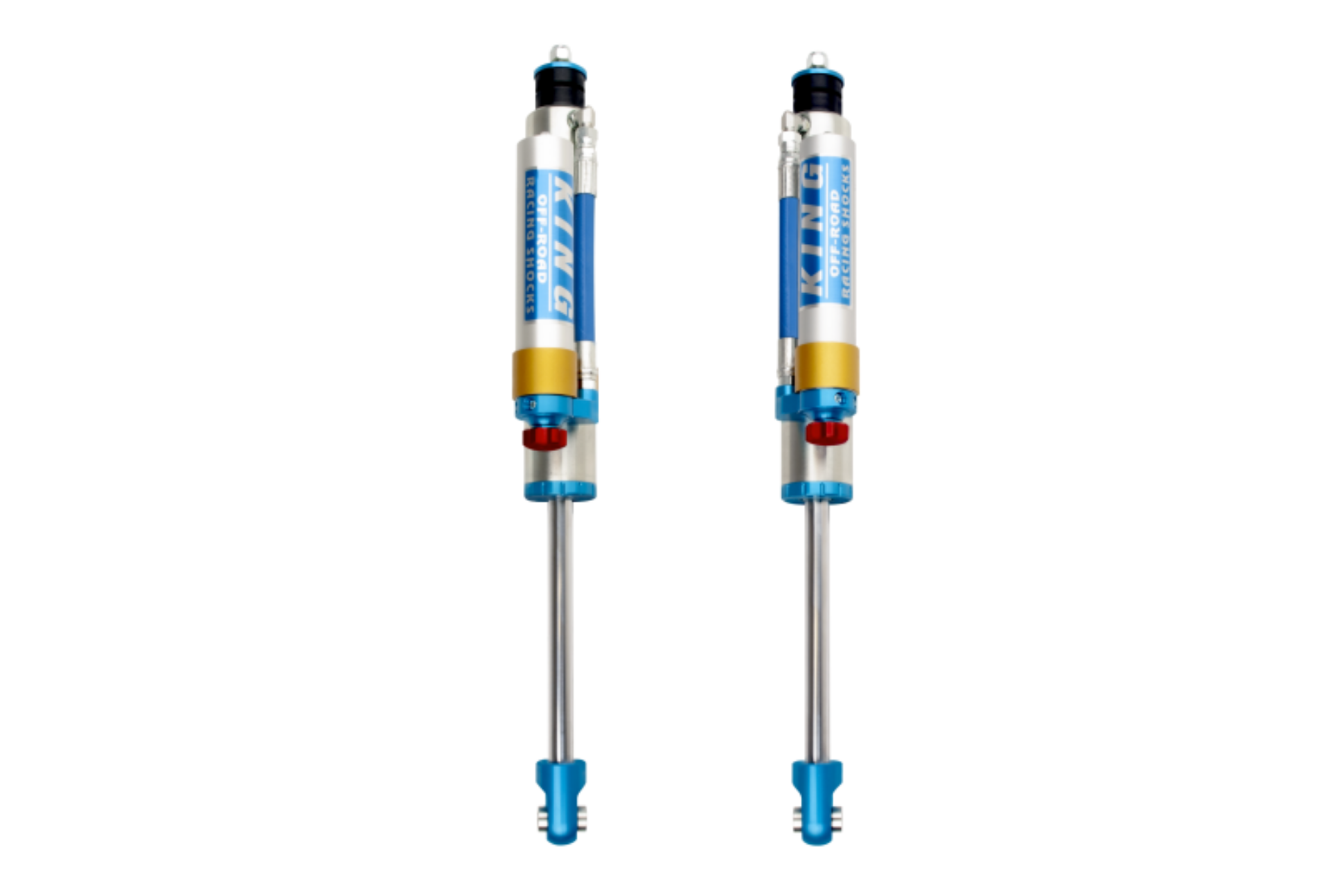 Picture of King Shocks 2019+ Ram 1500 4WD Rear 2-5 Dia Piggy Hose Reservoir Shock w-Adjuster Pair