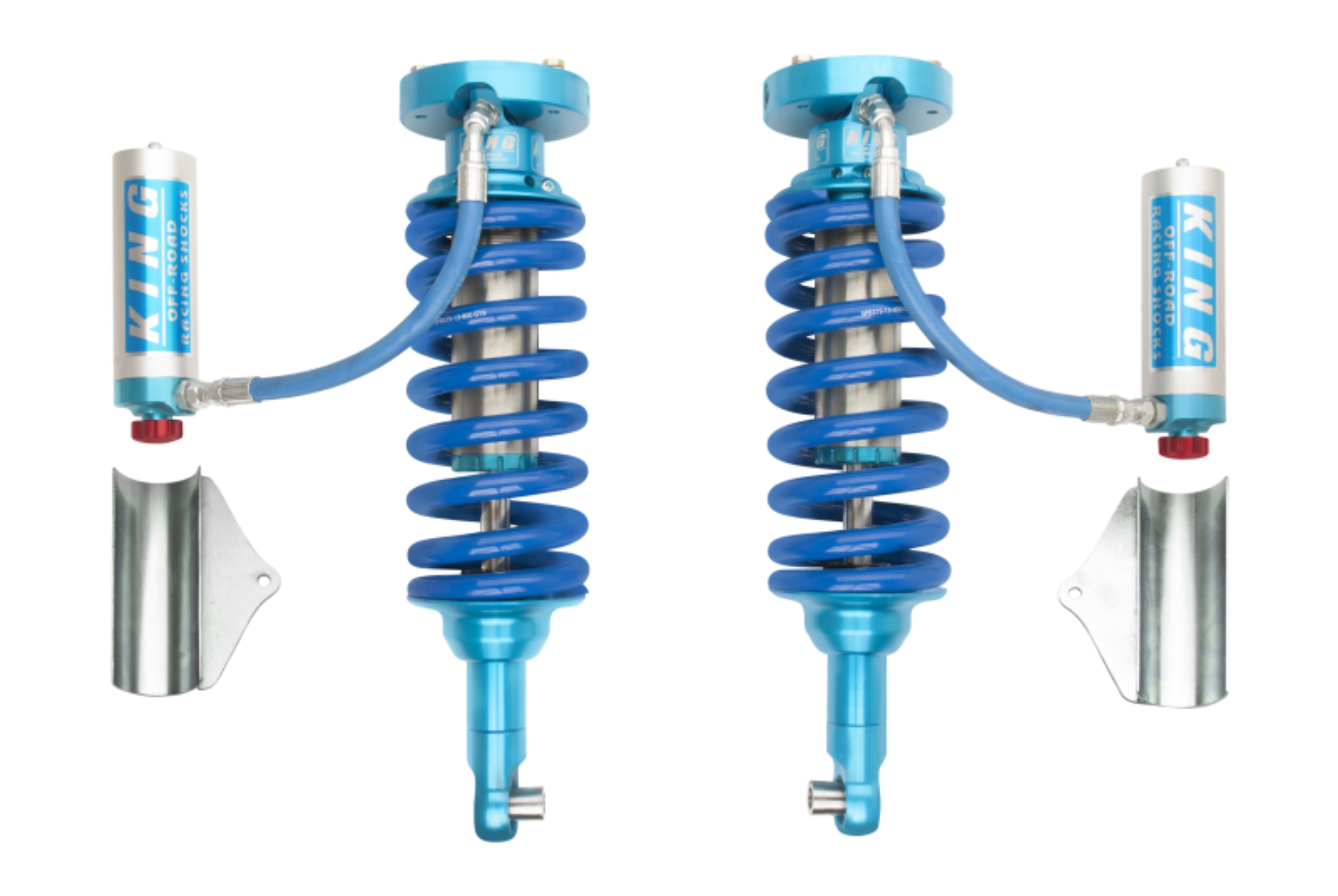 Picture of King Shocks 2016+ Nissan Titan XD Front 2-5 Dia Remote Reservoir Coilover w-Adjuster Pair
