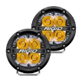 Picture of Rigid Industries 360-Series 4in LED Off-Road Spot Beam - Amber Backlight Pair