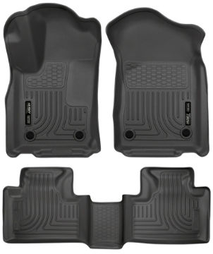 Picture of Husky Liners 16-22 Dodge Durango Weatherbeater Black Front & 2nd Seat Floor Liners