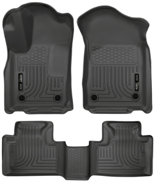 Picture of Husky Liners 16-22 Dodge Durango Weatherbeater Black Front & 2nd Seat Floor Liners