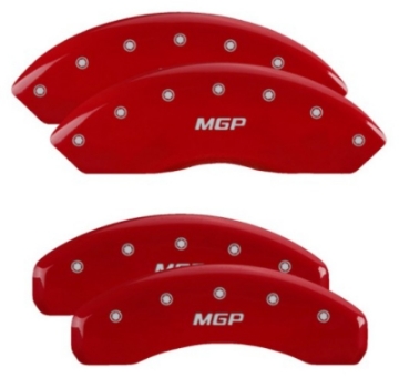 Picture of MGP 4 Caliper Covers Engraved Front & Rear MGP Red Finish Silver Characters for 2019 Ford Ranger