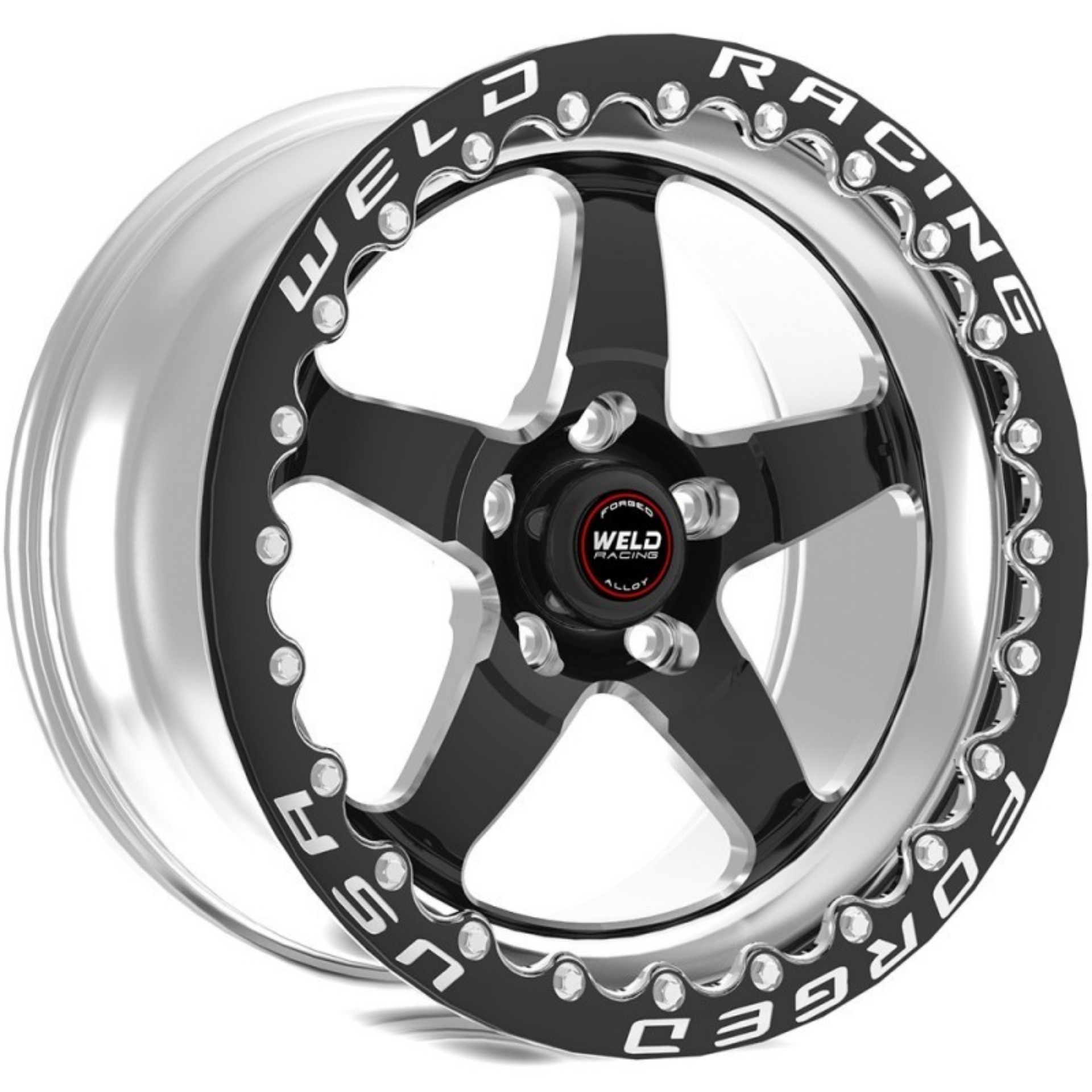 Picture of Weld S71 15x10 - 5X115 Conical Lug 6-5BS Black 3-18 ID Medium Pad SBL MT Black
