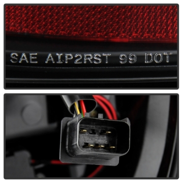 Picture of Spyder 99-04 Jeep Grand Cherokee - Light Bar Led Tail Lights - Black - ALT-YD-JGC99V3-BK