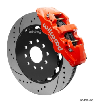 Picture of Wilwood AERO6 Front Big Brake Kit 14-00in Drilled Red Rotor - 97-13 Chevrolet Corvette C5-C6-Z06