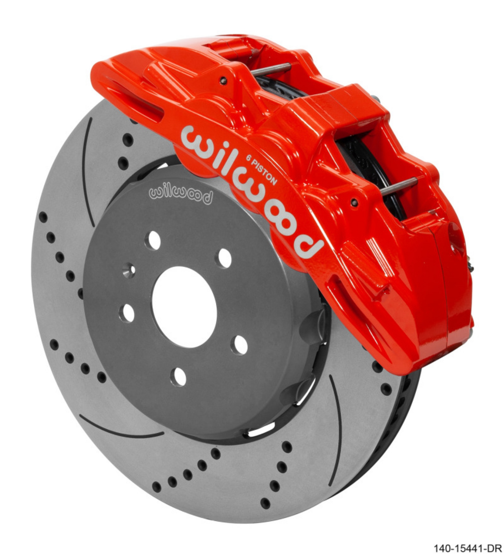 Picture of Wilwood SX6R Front Brake Kit 15in SRP Drilled-Slotted Rotor - Red