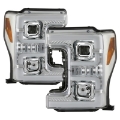 Picture of Spyder Ford F-250-F-350-F450 Super Duty 17-18 Projector Headlights Chrome PRO-YD-FS17-SBSEQ-C