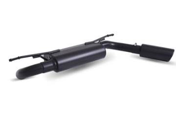 Picture of Gibson 18-22 Jeep Wrangler JL Rubicon 3-6L 2-5in Cat-Back Single Exhaust - Black Elite Ceramic
