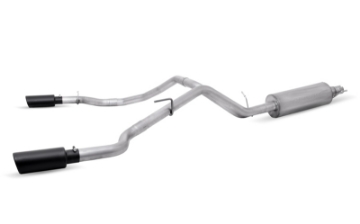 Picture of Gibson 19-22 Ford Ranger Lariat 2-3L 2-5in Cat-Back Dual Sport Exhaust - Black Elite