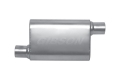 Picture of Gibson MWA Superflow Offset-Offset Oval Muffler - 4x9x14in-2-25in Inlet-2-25in Outlet - Stainless