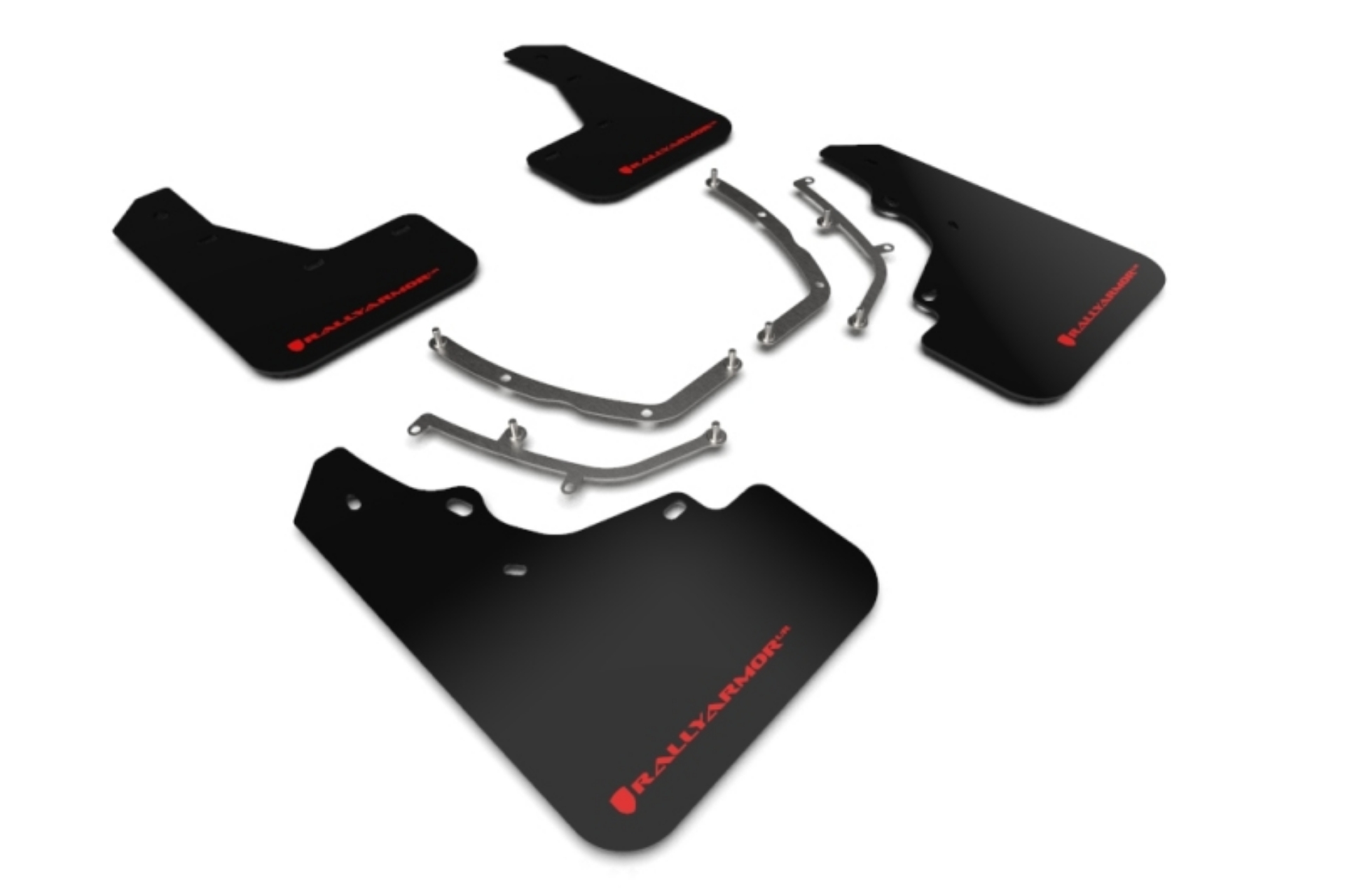 Picture of Rally Armor 19-26 Mazda3 Hatchback Black UR Mud Flap w-Red Logo