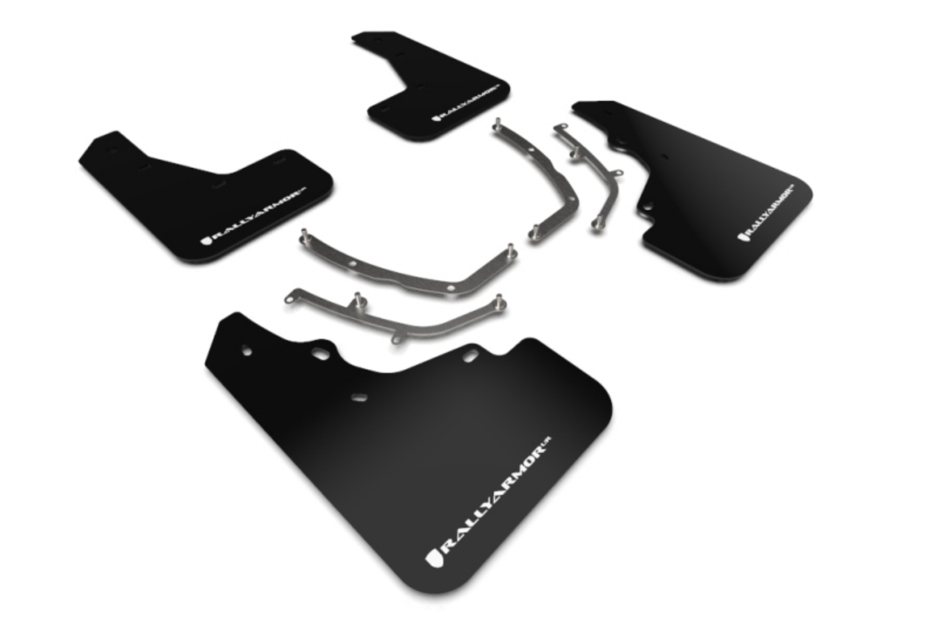 Picture of Rally Armor 19-26 Mazda3 Hatchback Black UR Mud Flap w-White Logo