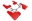 Picture of Rally Armor 19-26 Mazda3 Hatchback Red UR Mud Flap w-White Logo