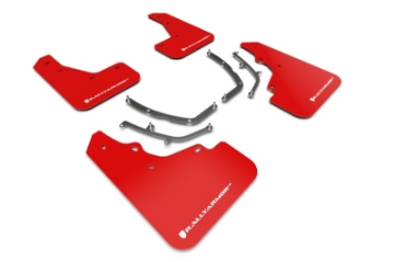 Picture of Rally Armor 19-26 Mazda3 Hatchback Red UR Mud Flap w-White Logo