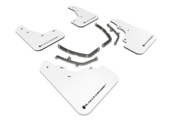 Picture of Rally Armor 19-25 Mazda3 Hatchback White UR Mud Flap w-Black Logo