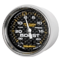 Picture of Autometer Marine Carbon Fiber 2-1-16in 30INHG-20PSI Mechanical Vacuum-Boost Gauge