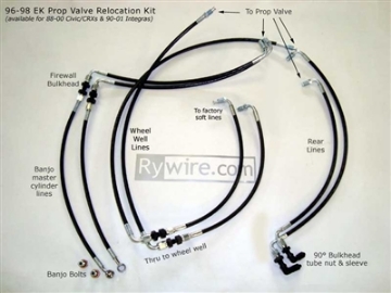 Picture of Rywire Proportion Valve Relocation Kit Drop Ship Only - On PO Note Vehicle and Master Cyl Type