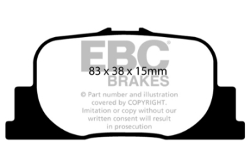 Picture of EBC 00-01 Lexus ES300 3-0 Redstuff Rear Brake Pads