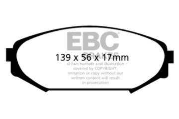 Picture of EBC 00-02 Acura MDX 3-5 Greenstuff Front Brake Pads