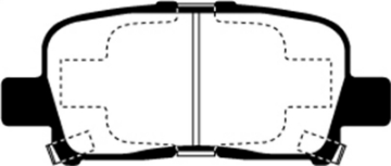Picture of EBC 00-02 Acura MDX 3-5 Greenstuff Rear Brake Pads
