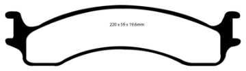 Picture of EBC 00-02 Dodge Ram 2500 Pick-up 5-2 2WD Yellowstuff Front Brake Pads