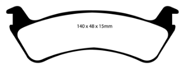 Picture of EBC 00-02 Ford Explorer Sport 4-0 2WD Phenolic Pistons Greenstuff Rear Brake Pads