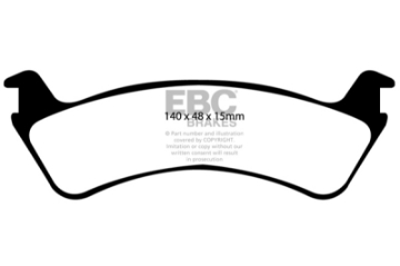 Picture of EBC 00-02 Ford Explorer Sport 4-0 2WD Phenolic Pistons Greenstuff Rear Brake Pads