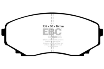 Picture of EBC 00-02 Mazda MPV 2-5 Greenstuff Front Brake Pads
