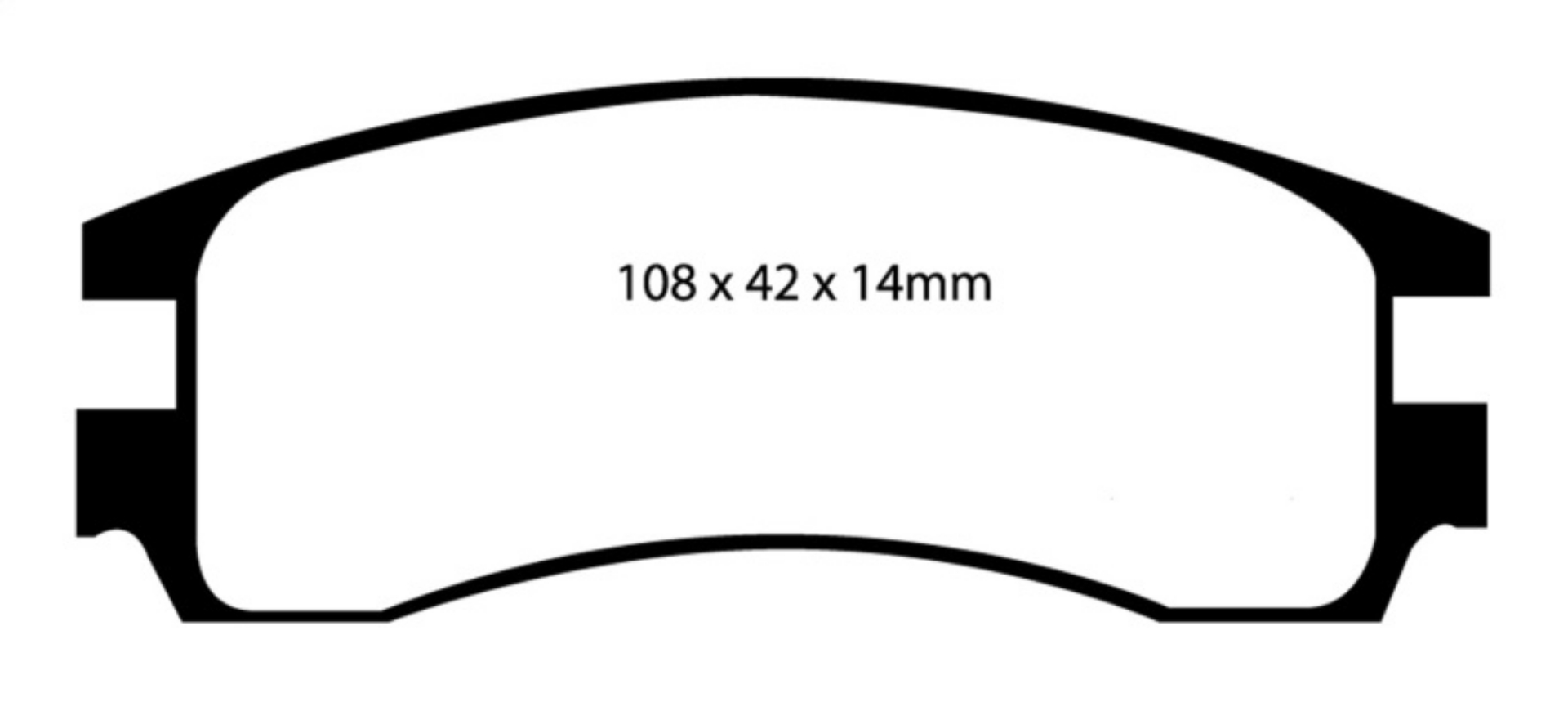 Picture of EBC 00-05 Buick Le Sabre FWD 3-8 15in Wheels Redstuff Rear Brake Pads