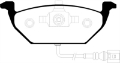 Picture of EBC 00-05 Volkswagen Beetle 2-0 Greenstuff Front Brake Pads