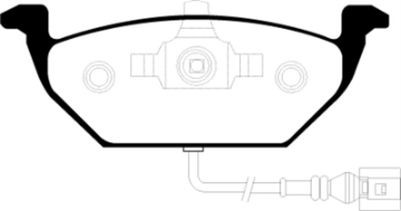 Picture of EBC 00-05 Volkswagen Beetle 2-0 Redstuff Front Brake Pads