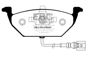 Picture of EBC 00-05 Volkswagen Beetle 2-0 Ultimax2 Front Brake Pads