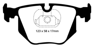 Picture of EBC 00-06 BMW X5 3-0 Greenstuff Rear Brake Pads
