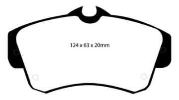 Picture of EBC 00-11 Chrysler PT Cruiser 2-4 Redstuff Front Brake Pads