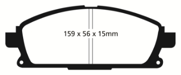 Picture of EBC 01 Infiniti Q45 4-1 Ultimax2 Front Brake Pads