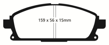 Picture of EBC 01 Infiniti Q45 4-1 Ultimax2 Front Brake Pads