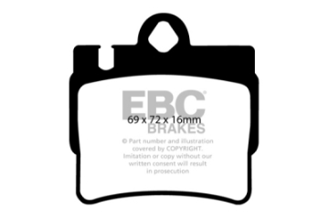 Picture of EBC 01-02 Mercedes-Benz CL55 AMG 5-5 Redstuff Rear Brake Pads