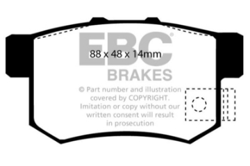 Picture of EBC 01-03 Acura CL 3-2 Ultimax2 Rear Brake Pads