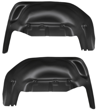 Picture of Husky Liners 19-23 GMC Sierra 1500 Black Rear Wheel Well Guards