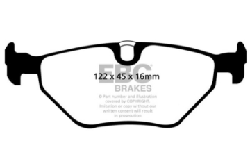 Picture of EBC 01-03 BMW 525i 2-5 E39 Ultimax2 Rear Brake Pads