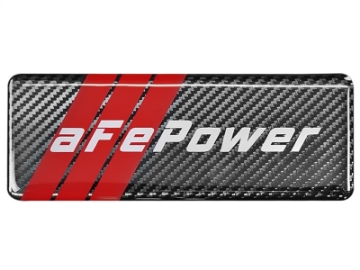 Picture of aFe POWER Motorsports Logo Urocal Carbon Fiber 1-86in x 5-12in