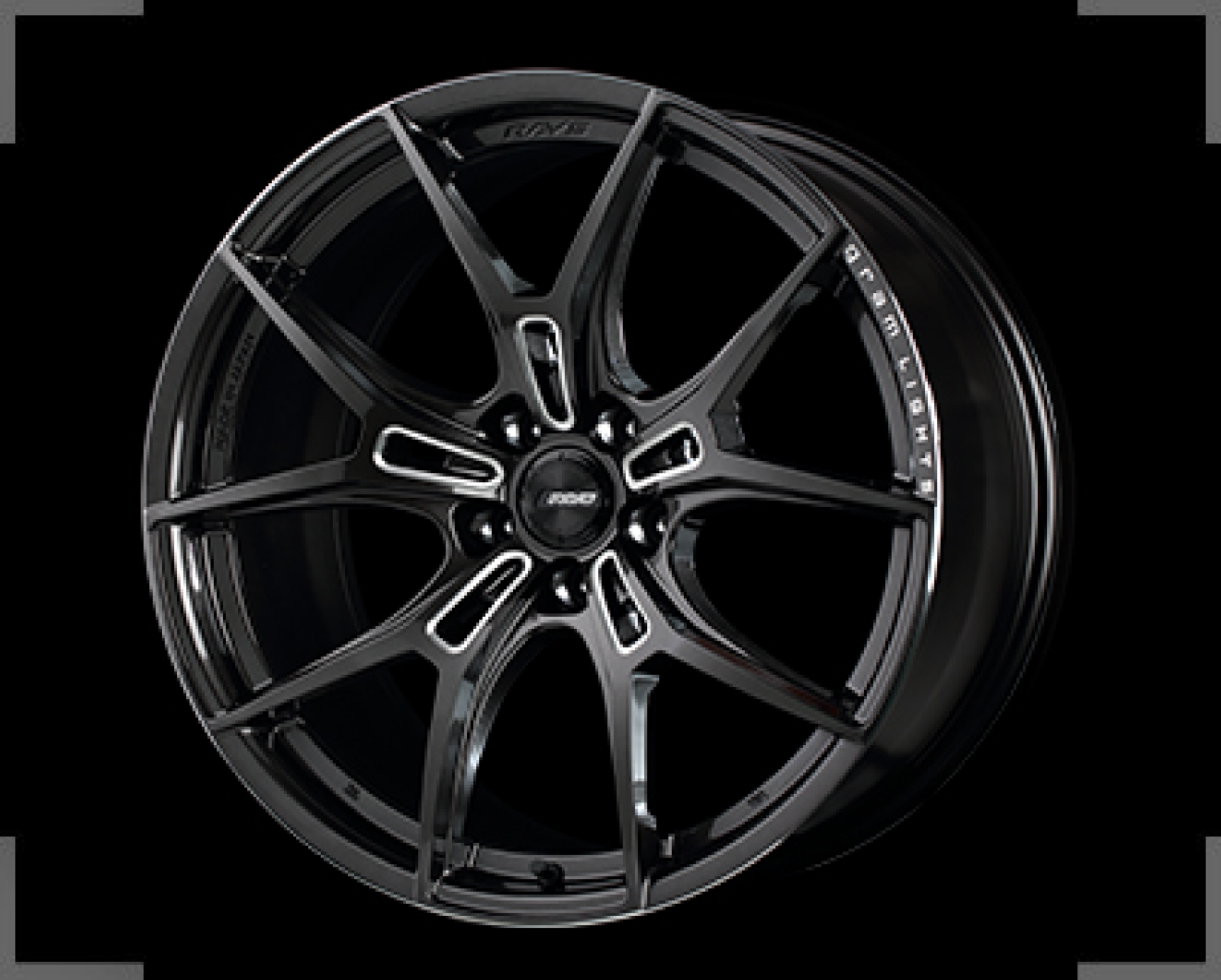 Picture of Gram Lights 57FXZ 20x10-0 +30 5x114-3 Super Dark Gunmetal and Machining Rim Edge DC Wheel