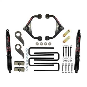 Picture of Skyjacker 2011-2019 GM 2500HD-3500HD 2WD-4WD 3-3-5in UCA Lift Kit w-Rear Black Max B8500 Shocks