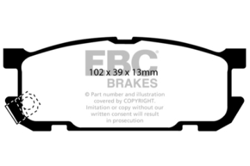Picture of EBC 01-03 Mazda Miata MX5 1-8 Sports Suspension Ultimax2 Rear Brake Pads