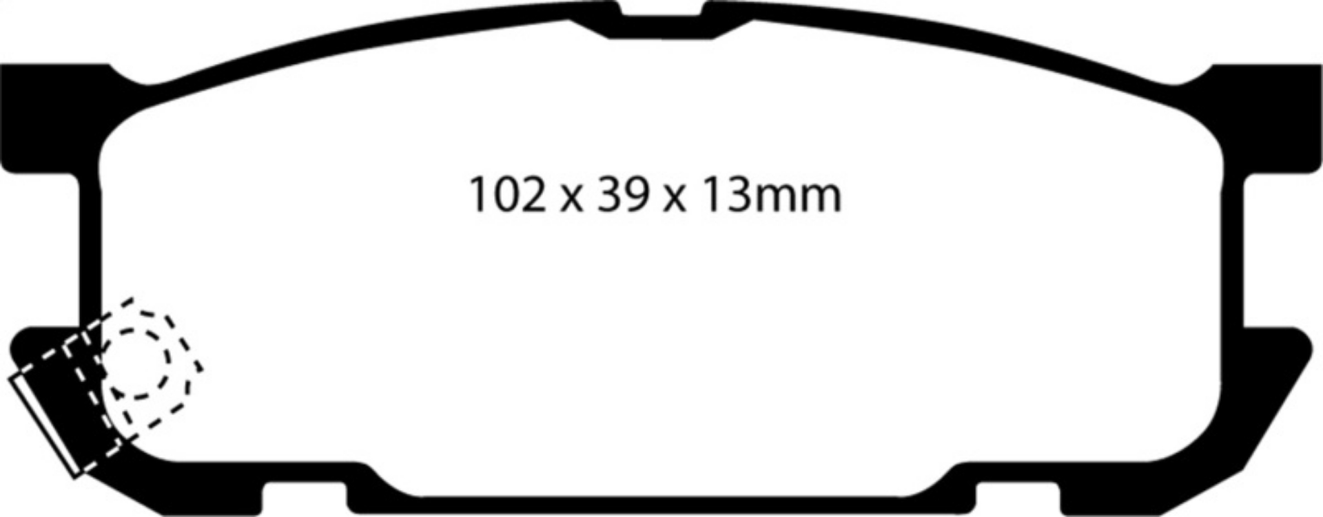 Picture of EBC 01-03 Mazda Miata MX5 1-8 Sports Suspension Yellowstuff Rear Brake Pads