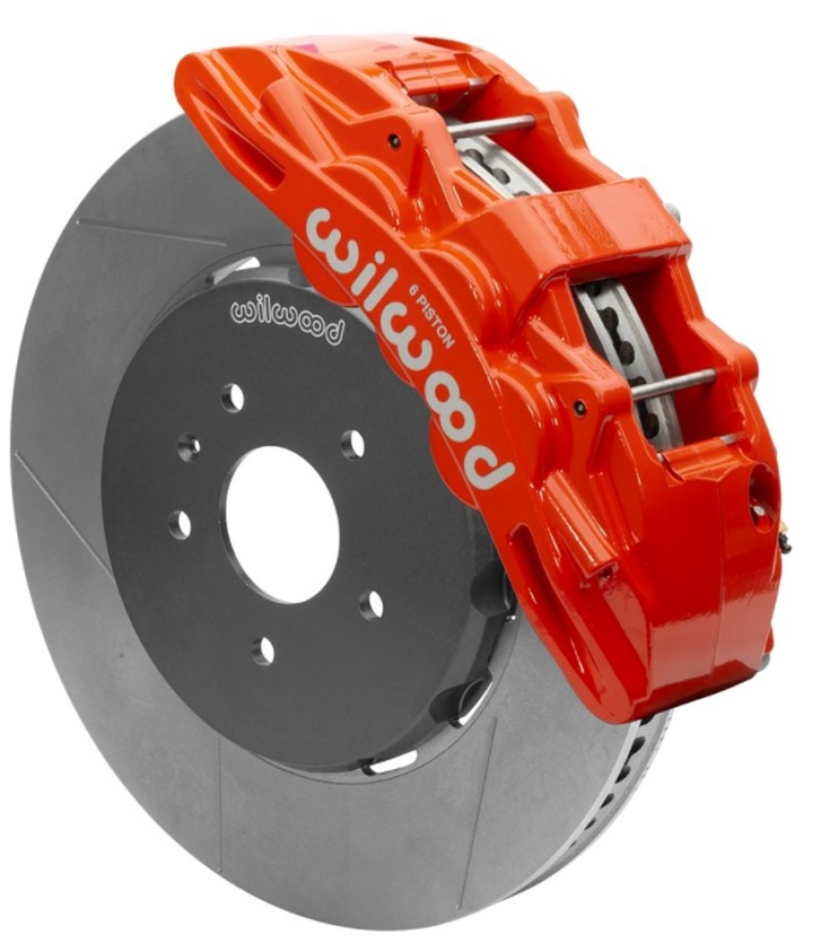 Picture of Wilwood SX6R Front Brake Kit 15in Slotted Red w- Lines 14+ Chevy Corvette C7