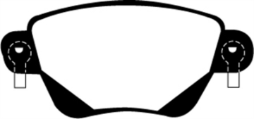 Picture of EBC 01-04 Jaguar X-Type 2-5 Redstuff Rear Brake Pads