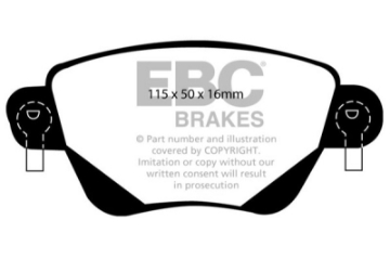 Picture of EBC 01-04 Jaguar X-Type 2-5 Redstuff Rear Brake Pads