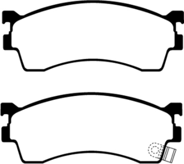 Picture of EBC 01-04 Mazda Protege 2-0 Rear Drums Redstuff Front Brake Pads