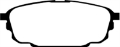 Picture of EBC 01-04 Mazda Protege 2-0 Rear Rotors Yellowstuff Rear Brake Pads